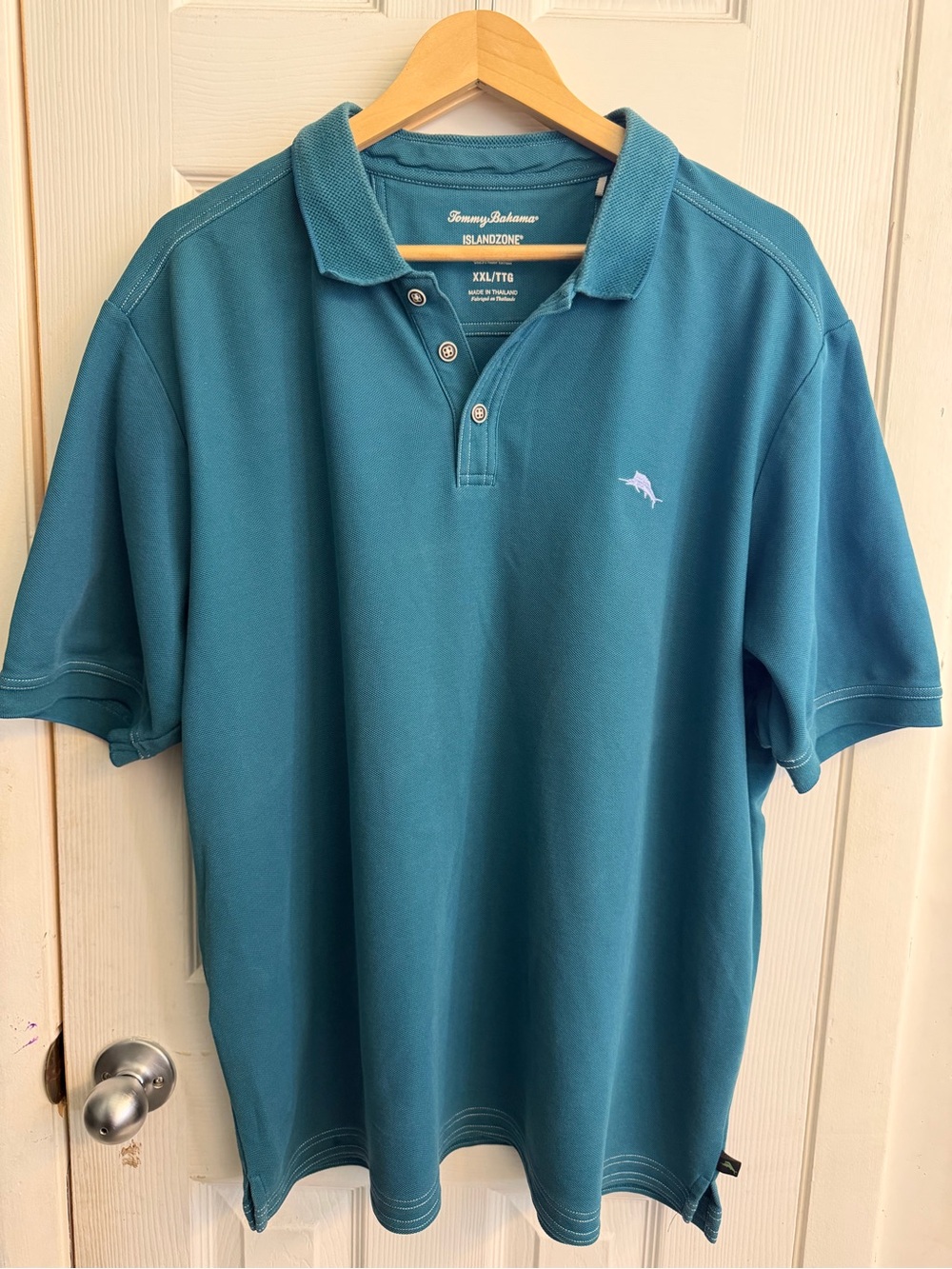 Tommy Bahama Men’s Teal Short-Sleeve Polo